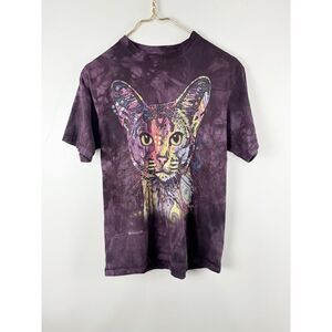 Dean Russo Abyssinian Cat The Mountain Purple size M Cotton Adult T-Shirt